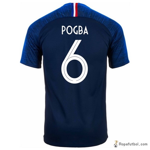 Camiseta Francia Replica Primera Ropa Pogba 2018 Azul